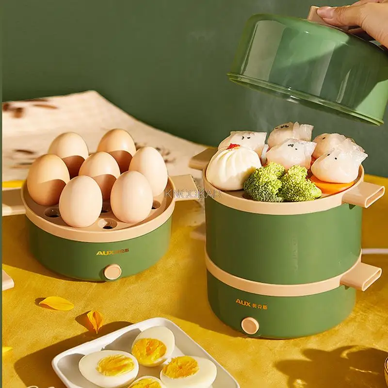Electric Egg Boiler Steamer Breakfast Machine Automatic Power Off Anti-dry Egg Cooker 7 Eggs Single/Double Layer Multi-cookers
Electric Egg Boiler Steamer Breakfast Machine Automatic Power Off Anti-dry Egg Cooker 7 Eggs Single/Double Layer Multi-cookers