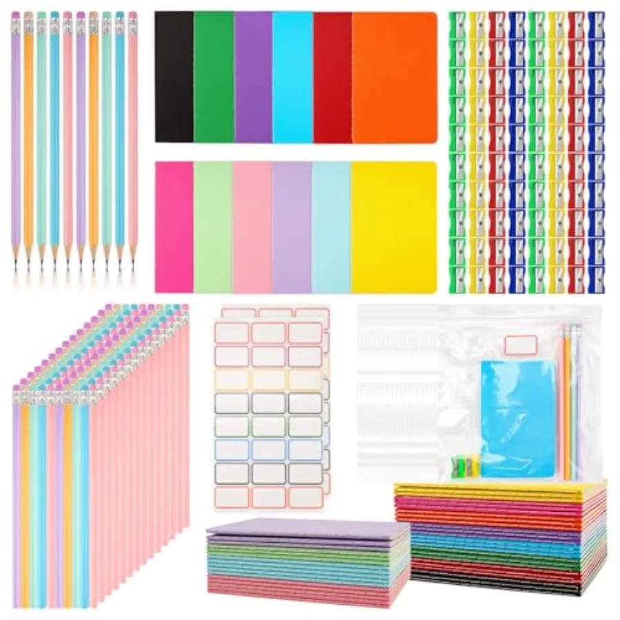 312 Pcs Operation Christmas Box Filler Classroom School Kits Essential Supplies with Pencil Sharpeners Notebooks Pens Stickers
312 Pcs Operation Christmas Box Filler Classroom School Kits Essential Supplies with Pencil Sharpeners Notebooks Pens Stickers