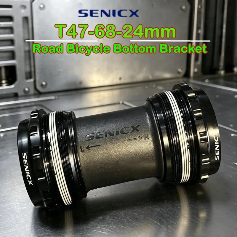 SENICX Steel Bearing T47 Central Movement Bike Ceramic Press Fit Bicycle Bottom Bracket 68 Suitable for Shimano 24mm Road Cranks
SENICX Steel Bearing T47 Central Movement Bike Ceramic Press Fit Bicycle Bottom Bracket 68 Suitable for Shimano 24mm Road Cranks
