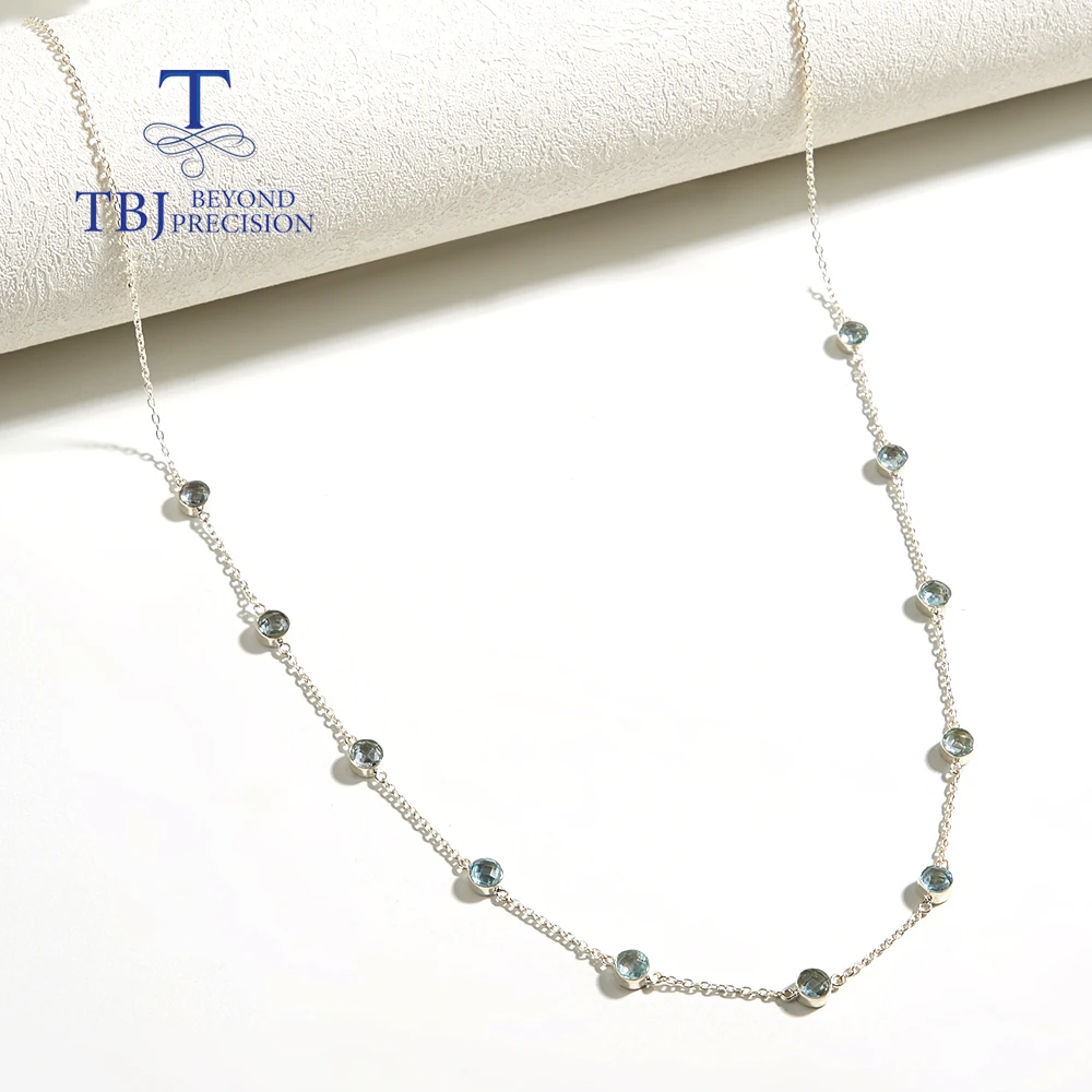 925 Sterling silver pendant necklace natural sky blue topaz long 64cm necklace handmade jewelry for women wife nice gift
925 Sterling silver pendant necklace natural sky blue topaz long 64cm necklace handmade jewelry for women wife nice gift