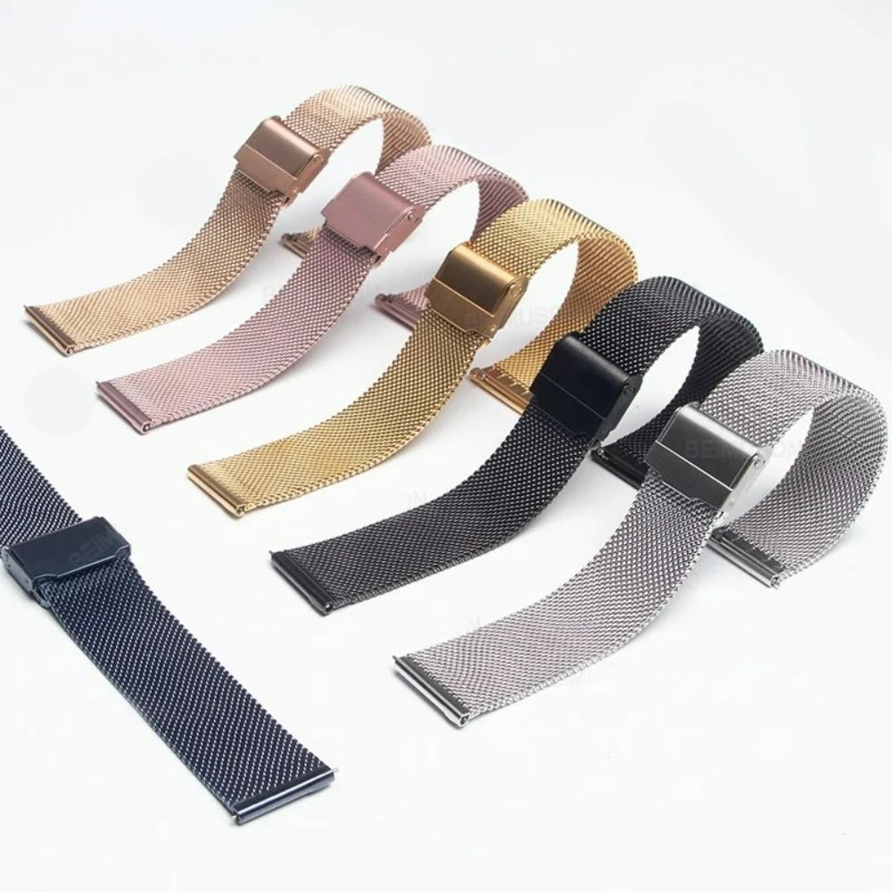20/22mm Universal Milanese Watchband Quick Release Watch Band Mesh Stainless Steel Strap Wrist Belt Bracelet Silver
20/22mm Universal Milanese Watchband Quick Release Watch Band Mesh Stainless Steel Strap Wrist Belt Bracelet Silver