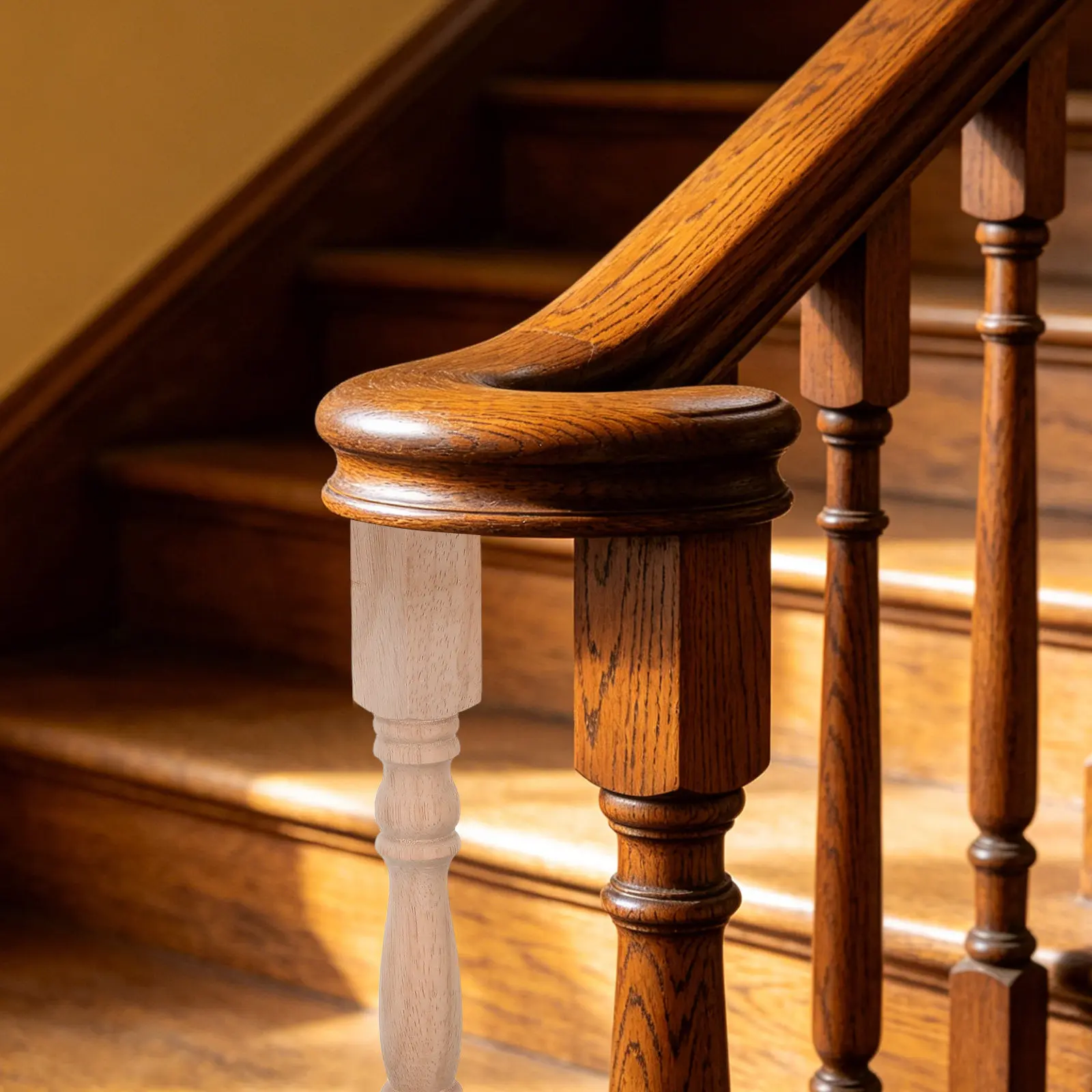 Unfinished European Wood Baluster Spindles Decorative Stair Railing Posts for Indoor DIY Staircase Renovation Solid Hardwood
Unfinished European Wood Baluster Spindles Decorative Stair Railing Posts for Indoor DIY Staircase Renovation Solid Hardwood