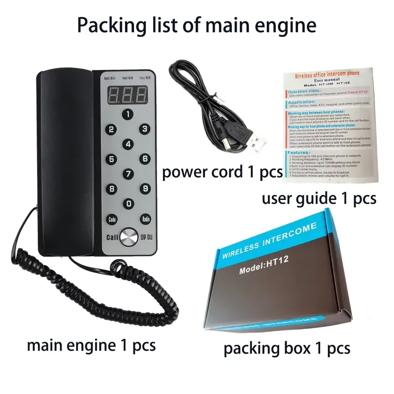 433MHz Wireless LED Button Display Analog Walkie Talkie USB Powered 0.5W Output Power 3KM Range for Office
433MHz Wireless LED Button Display Analog Walkie Talkie USB Powered 0.5W Output Power 3KM Range for Office