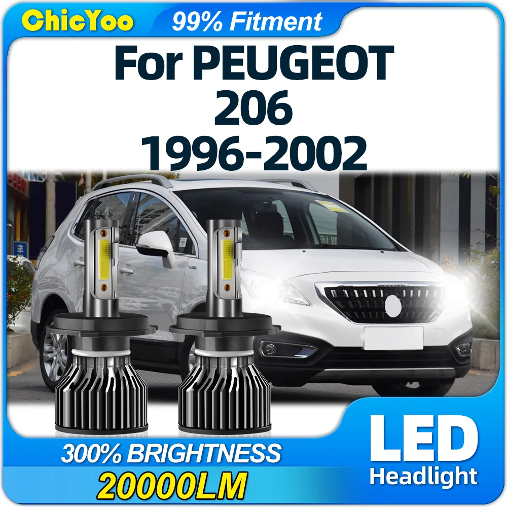 LED Headlight Bulbs 20000LM 120W CSP Chips Car Lights 12V 24V Turbo Lamps For PEUGEOT 206 1996 1997 1998 1999 2000 2001 2002
LED Headlight Bulbs 20000LM 120W CSP Chips Car Lights 12V 24V Turbo Lamps For PEUGEOT 206 1996 1997 1998 1999 2000 2001 2002