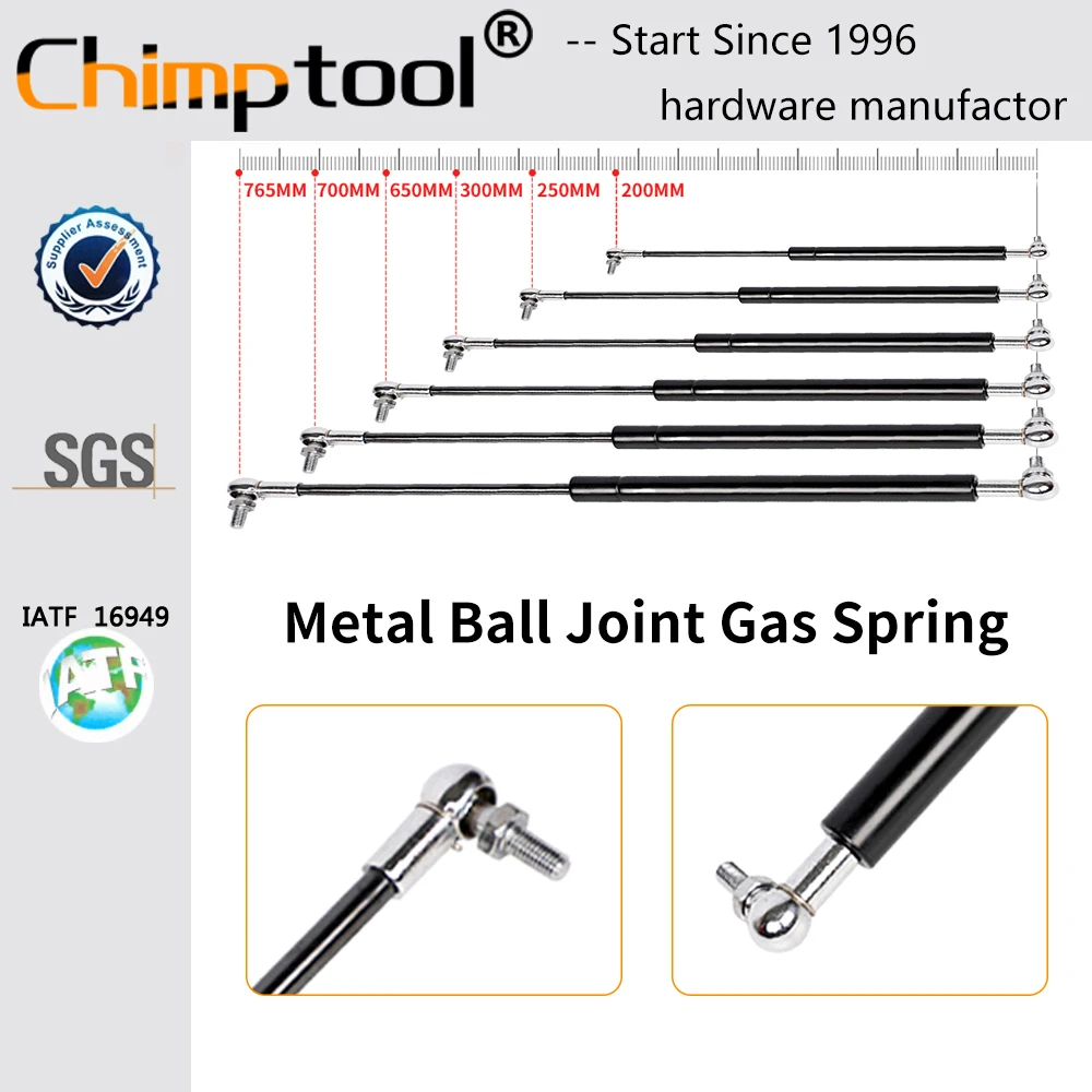 1 Pc Metal Ball Joint Gas Spring Universal Shock Absorber Hydraulic Lift Support Strut Bar For Bed Car Furniture Can Customize
1 Pc Metal Ball Joint Gas Spring Universal Shock Absorber Hydraulic Lift Support Strut Bar For Bed Car Furniture Can Customize