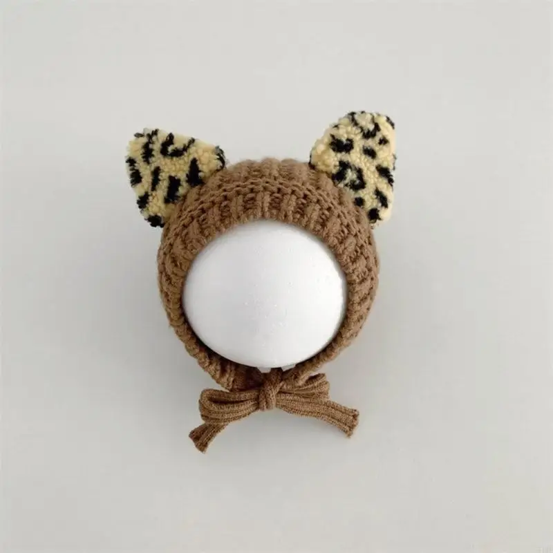 54DF Children's Ear Protections Woolen Hat Fashionable Leopard Pattern Ears Beanie
54DF Children's Ear Protections Woolen Hat Fashionable Leopard Pattern Ears Beanie