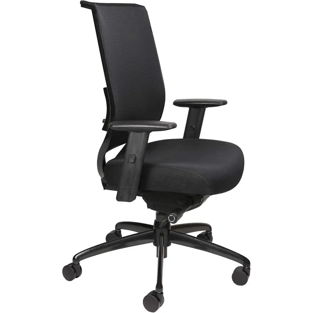 Ergonomic Executive Computer Chair with Breathable Fabric Seat and Mesh Back, Adjustable Comfort, Lumbar Support, Swivel
Ergonomic Executive Computer Chair with Breathable Fabric Seat and Mesh Back, Adjustable Comfort, Lumbar Support, Swivel