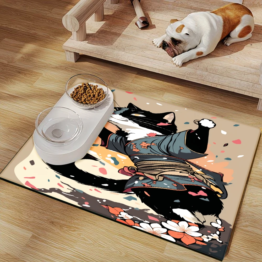 Cat In Kimono With Flowers Non-Slip Pet Feeding Mat,Pet Supplies, Splash-Proof And Anti-Slip Mat Mats Cats Dogs
Cat In Kimono With Flowers Non-Slip Pet Feeding Mat,Pet Supplies, Splash-Proof And Anti-Slip Mat Mats Cats Dogs