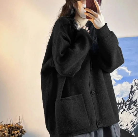 2026 Lazy Retro Loose Sweater Coats Women Spring Autumn Solid Color Cardigan Jackets Ladies Long Sleeve Knitted Outerwear U209
2026 Lazy Retro Loose Sweater Coats Women Spring Autumn Solid Color Cardigan Jackets Ladies Long Sleeve Knitted Outerwear U209