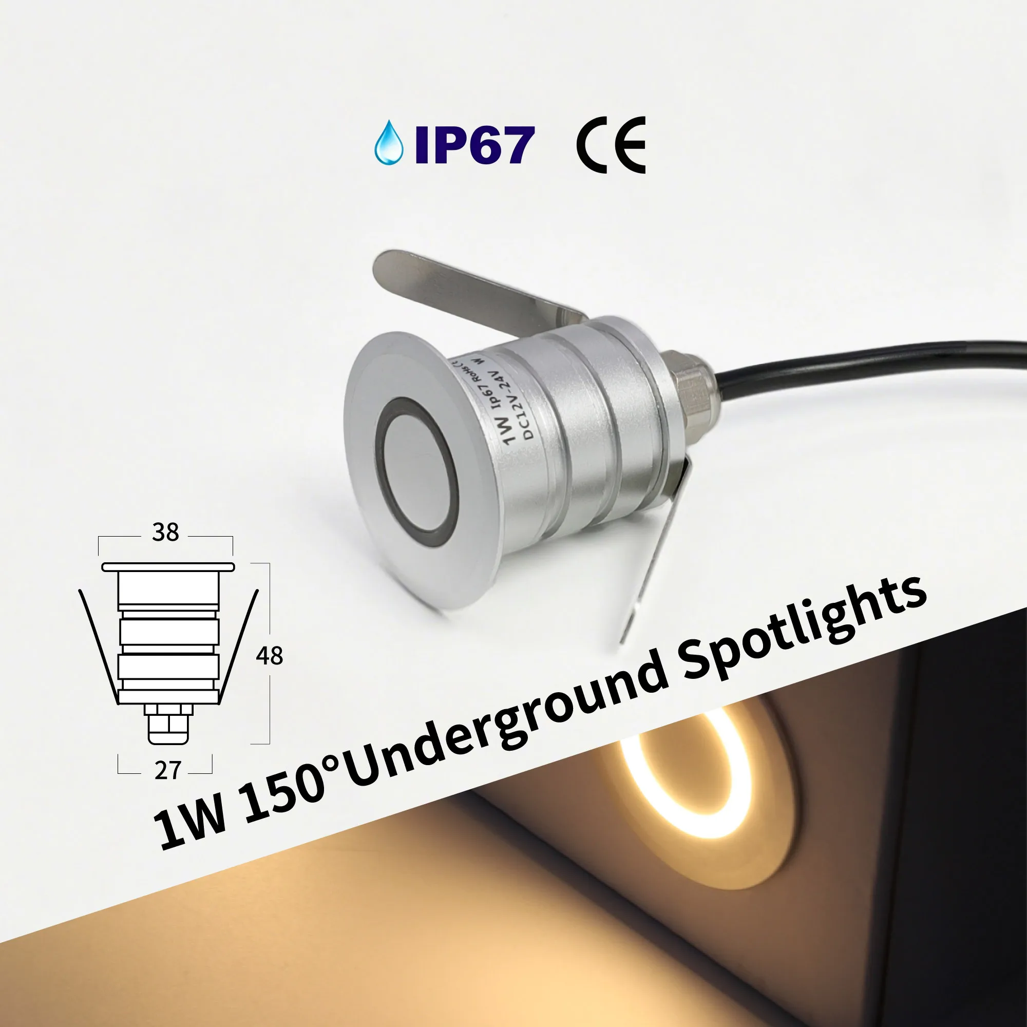 KPSUN Led Stair Light Recessed Wall Lamp Round Step Lighting Waterproof Indoor&Outdoor Luminaire for Bathroom Yard Balcony Deck
KPSUN Led Stair Light Recessed Wall Lamp Round Step Lighting Waterproof Indoor&Outdoor Luminaire for Bathroom Yard Balcony Deck