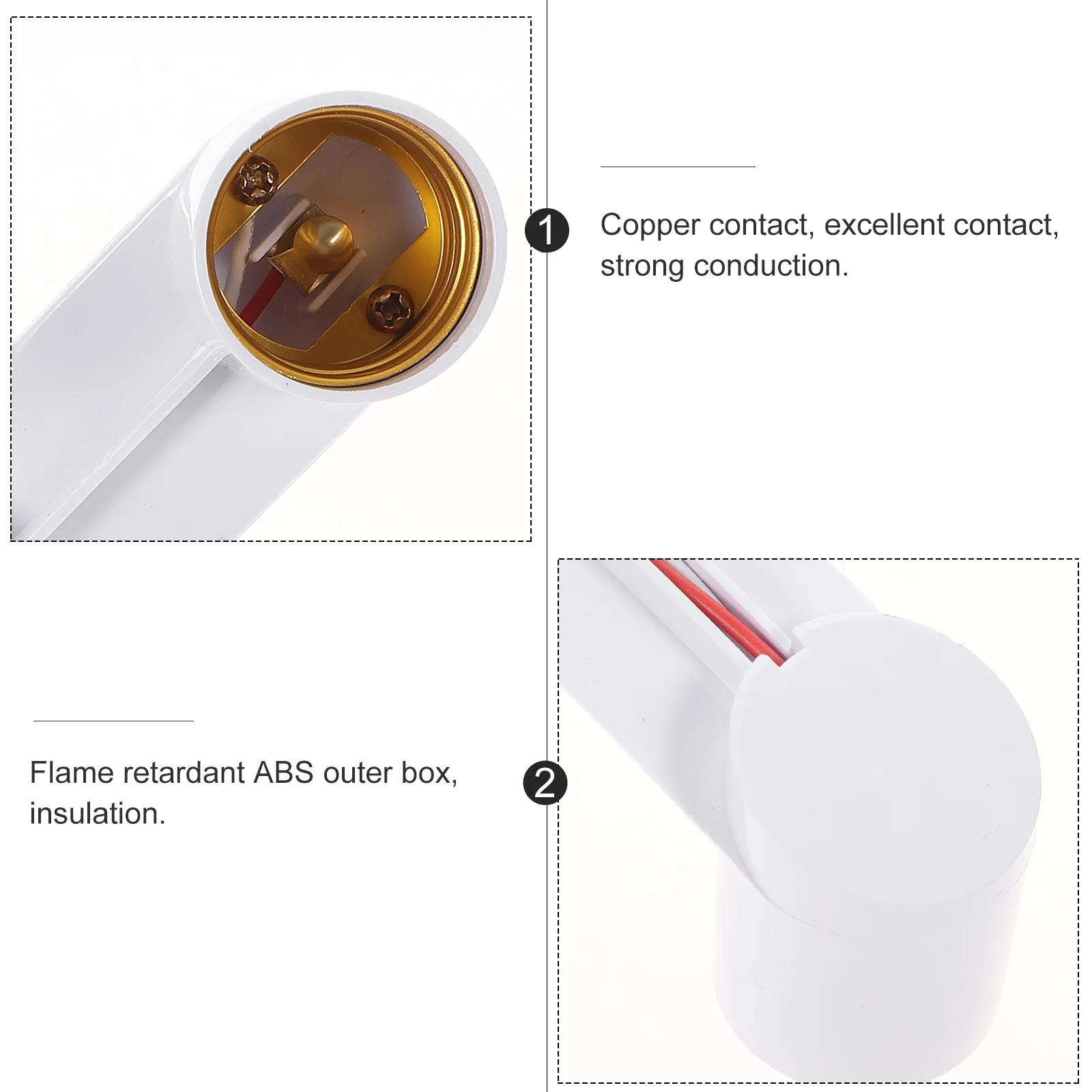 1 to 4 Lamp Holders E26 E27 Light Socket Splitter Bulb Extender Copper Contact ABS Housing Decorative Lighting DIY Lamp for LED
1 to 4 Lamp Holders E26 E27 Light Socket Splitter Bulb Extender Copper Contact ABS Housing Decorative Lighting DIY Lamp for LED