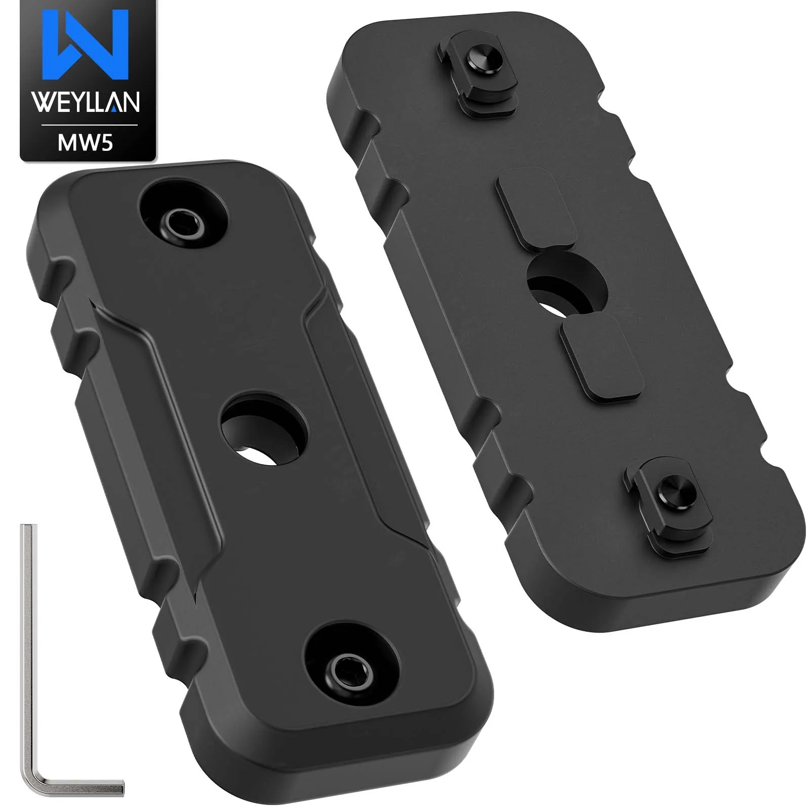 WEYLLAN MW5 MLOK Forend Weights Pair, Black, QD Sling Mount, Modular Balance Counterweight
WEYLLAN MW5 MLOK Forend Weights Pair, Black, QD Sling Mount, Modular Balance Counterweight