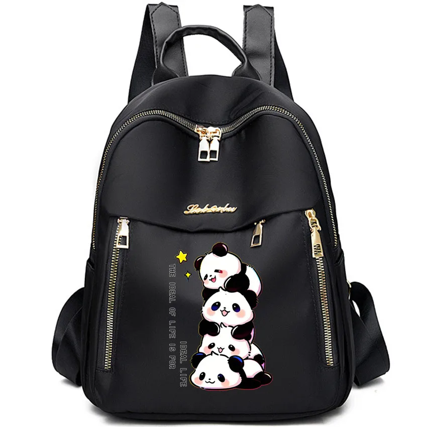 Женский дорожный рюкзак с милым принтом «Панда-сокровище», большой вместимости, из ткани Оксфорд и нейлона, с регулируемыми лямками
Женский дорожный рюкзак с милым принтом «Панда-сокровище», большой вместимости, из ткани Оксфорд и нейлона, с регулируемыми лямками