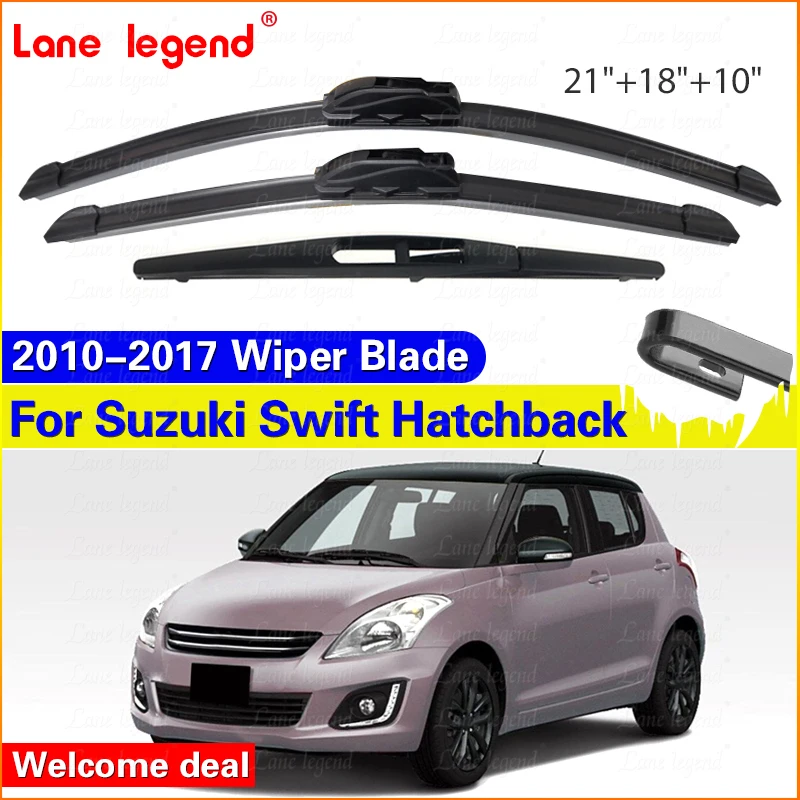 3Pcs Front Rear Wiper Blades Set Kit For Suzuki Swift Hatchback 2010 - 2017 Windscreen Windshield Window 21"+18"+10"
3Pcs Front Rear Wiper Blades Set Kit For Suzuki Swift Hatchback 2010 - 2017 Windscreen Windshield Window 21"+18"+10"