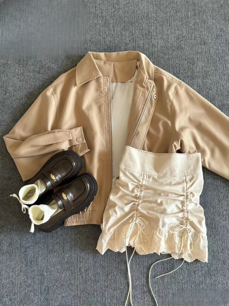 Винтажная свободная куртка с длинными рукавами и лацканами, женское пальто + милая горячая цыпочка на шнуровке, юбка с запахом на бедрах, женский повседневный шикарный однотонный костюм, новый
Винтажная свободная куртка с длинными рукавами и лацканами, женское пальто + милая горячая цыпочка на шнуровке, юбка с запахом на бедрах, женский повседневный шикарный однотонный костюм, новый