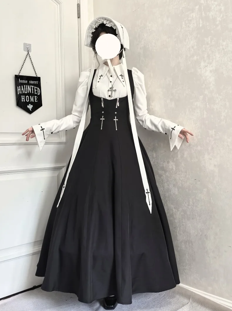 - Gothic Lolita Bust-supporting JSK Set, Cross Embroidery by Wild Bloom Freedom PRE ORDER / 45 days
- Gothic Lolita Bust-supporting JSK Set, Cross Embroidery by Wild Bloom Freedom PRE ORDER / 45 days