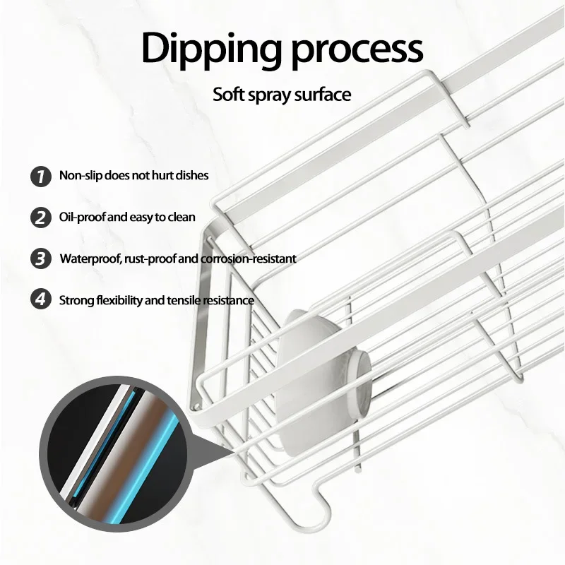 2 Tier Dish Drainer for Kitchen Counter Metal Dish Drainer with Utensil Holder Dish Racks with Drainboard for Kitchen Countertop
2 Tier Dish Drainer for Kitchen Counter Metal Dish Drainer with Utensil Holder Dish Racks with Drainboard for Kitchen Countertop
