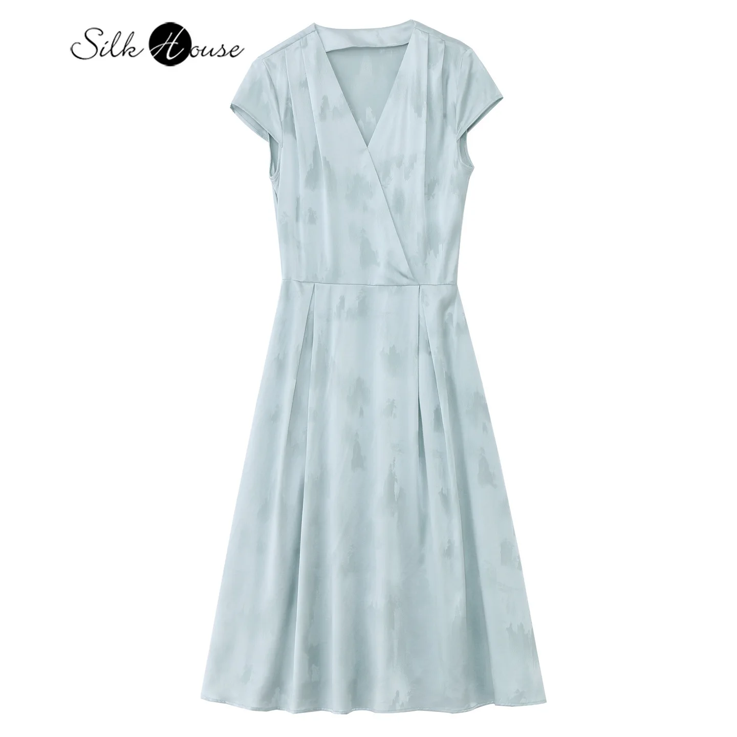 2026 Women's Spring/Summer New 92% Natural Mulberry Silk Elastic Satin Elegant and Luxurious V-neck A-line Dress
2026 Women's Spring/Summer New 92% Natural Mulberry Silk Elastic Satin Elegant and Luxurious V-neck A-line Dress