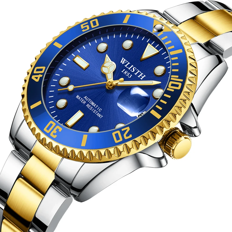 Luxury Business Automatic Men's Watches Waterproof Luminous Stainless Steel Mechanical Wristwatch for Man
Luxury Business Automatic Men's Watches Waterproof Luminous Stainless Steel Mechanical Wristwatch for Man