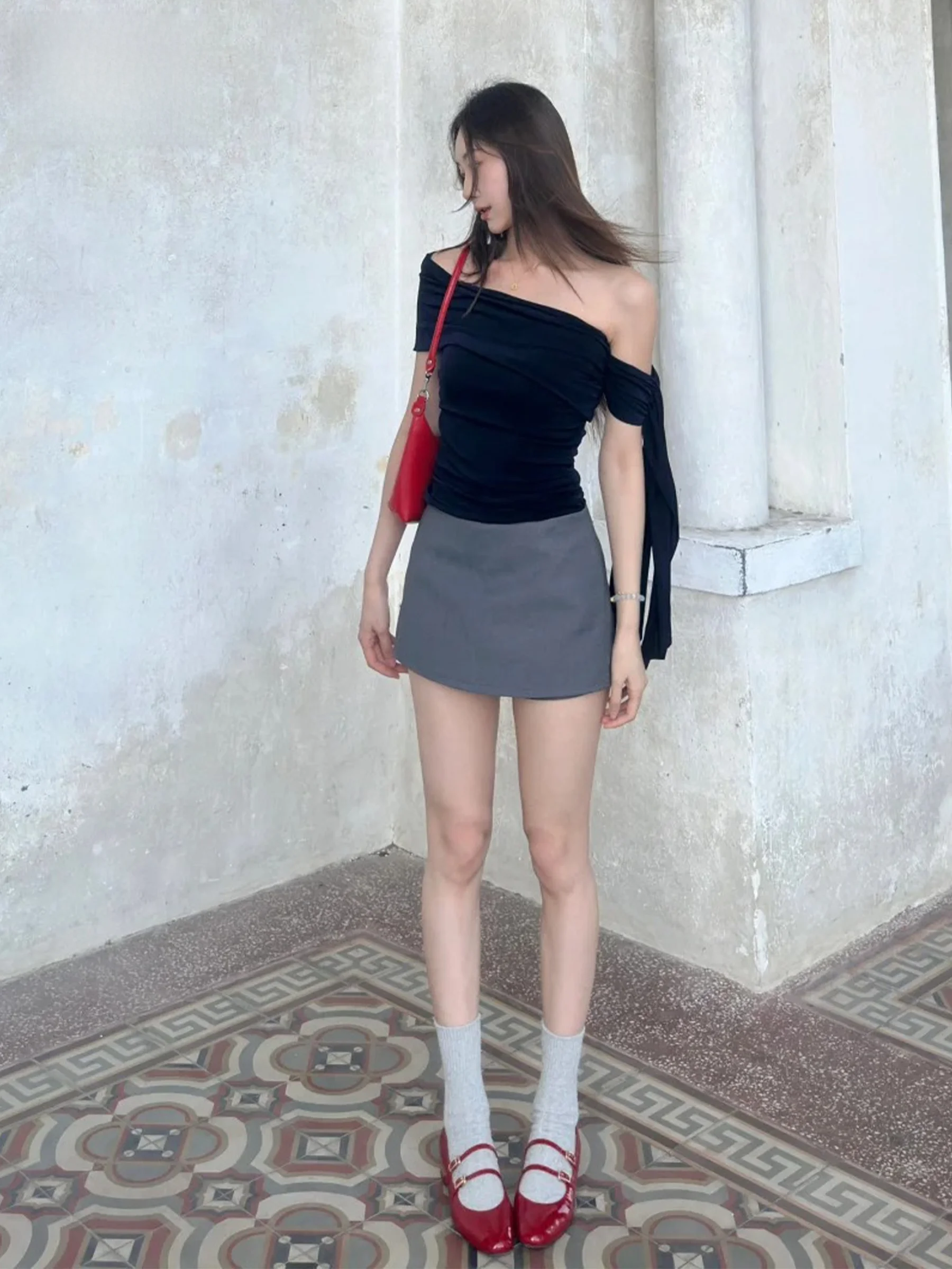 Gray Suit Style High Waist Slim A-Line Skirt Women's Fashion Spring Summer New Design Casual Skirts Bodycon Short Skirts
Gray Suit Style High Waist Slim A-Line Skirt Women's Fashion Spring Summer New Design Casual Skirts Bodycon Short Skirts