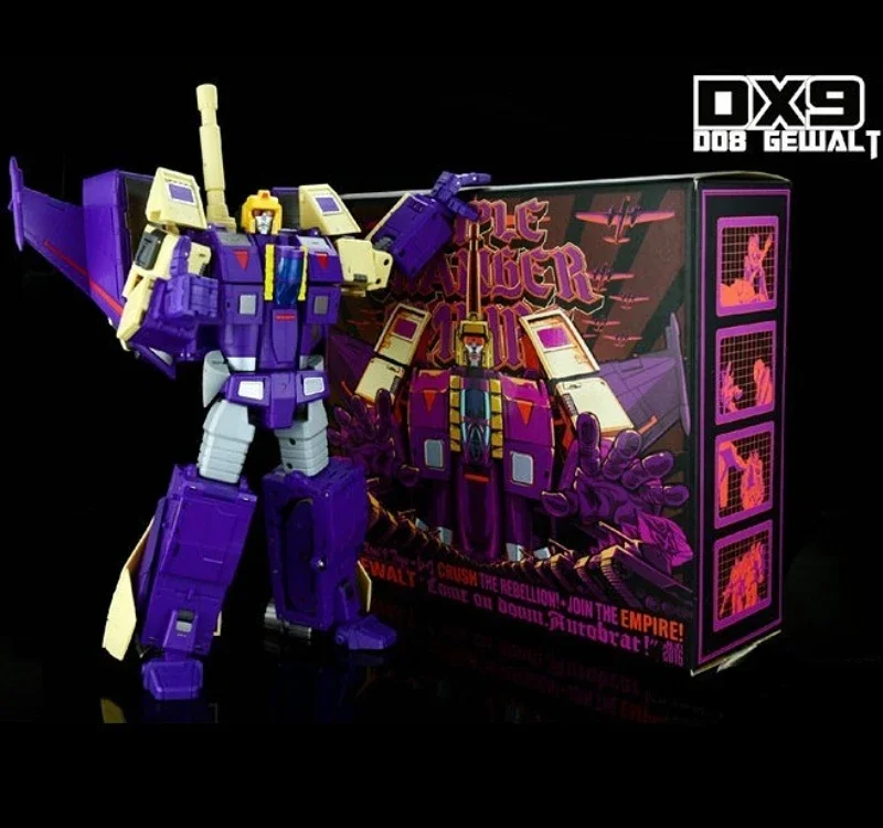 Deformation toy DX9 D08 Bliztwing Lightning Gewalt three-transformation aircraft tank animation G1 action doll model robot
Deformation toy DX9 D08 Bliztwing Lightning Gewalt three-transformation aircraft tank animation G1 action doll model robot