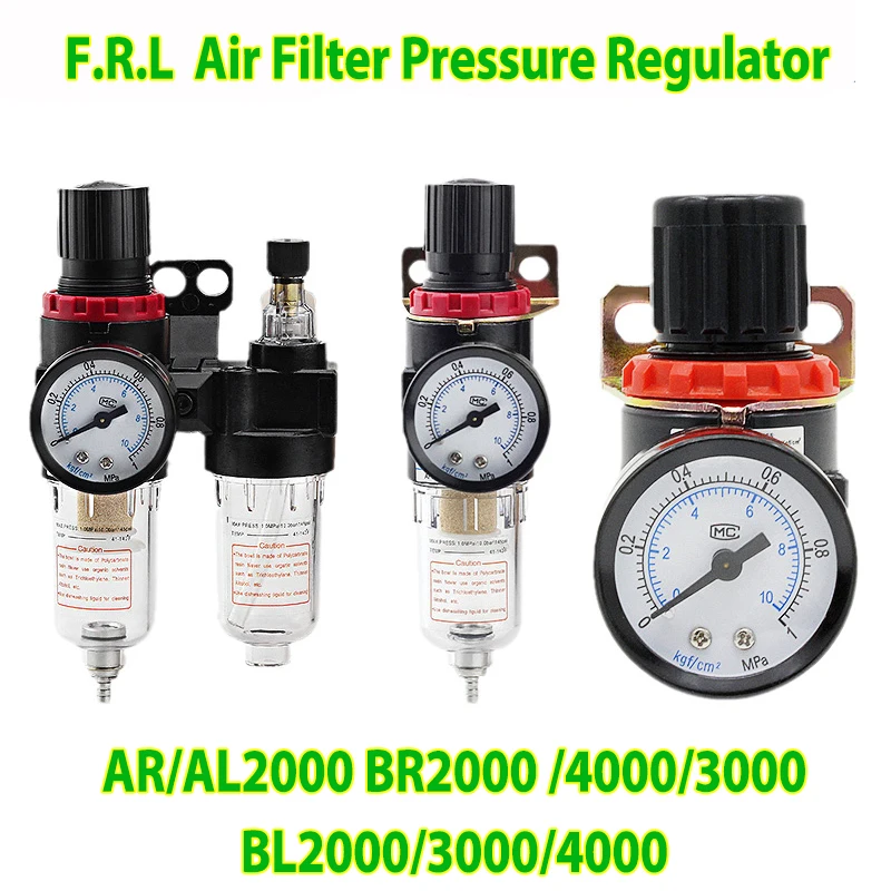 Airtac Type Air Filter Pressure Rgulator Air Souce Treatment F.R.L AR2000 AL2000 BR2000/4000/3000 BL2000/3000/4000
Airtac Type Air Filter Pressure Rgulator Air Souce Treatment F.R.L AR2000 AL2000 BR2000/4000/3000 BL2000/3000/4000