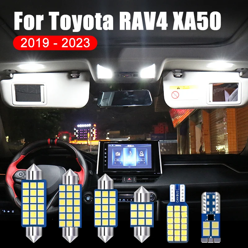 6PCS 12V LED Car Interior Dome Reading Light Vanity Mirror Bulbs Trunk Lamps For Toyota RAV4 XA50 2019 2020 2021 2022 2023 RAV 4
6PCS 12V LED Car Interior Dome Reading Light Vanity Mirror Bulbs Trunk Lamps For Toyota RAV4 XA50 2019 2020 2021 2022 2023 RAV 4