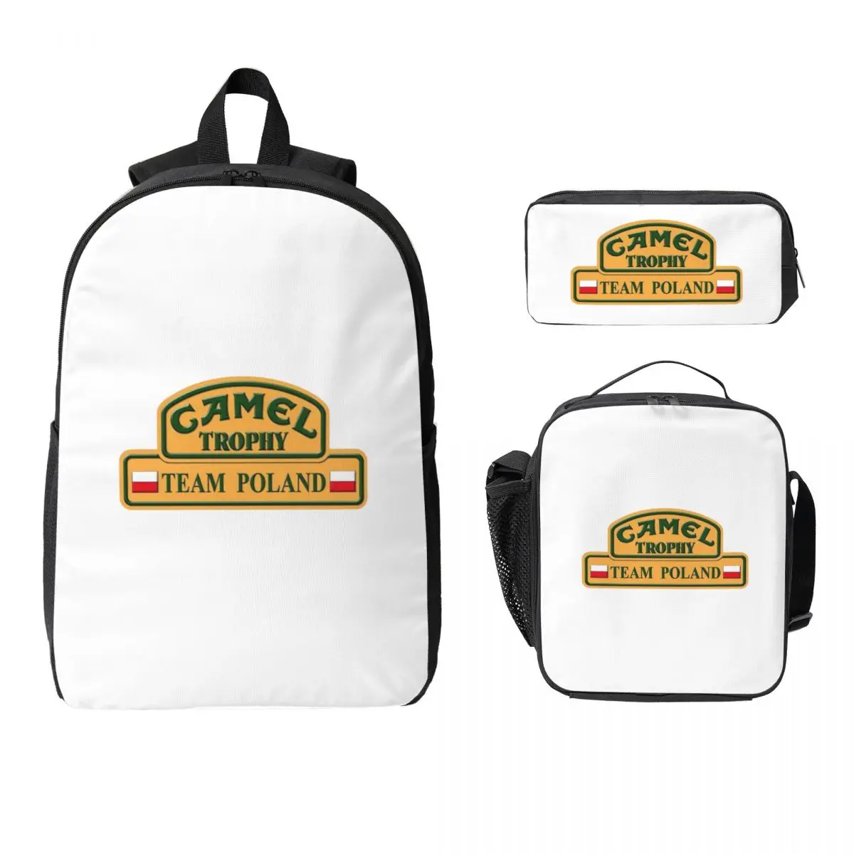 Camel Trophy Backpack Student Boys Girls BookBag School Bag Computer Shoulder Bags 3ps Insulated Lunch Bag Pencil Case
Camel Trophy Backpack Student Boys Girls BookBag School Bag Computer Shoulder Bags 3ps Insulated Lunch Bag Pencil Case