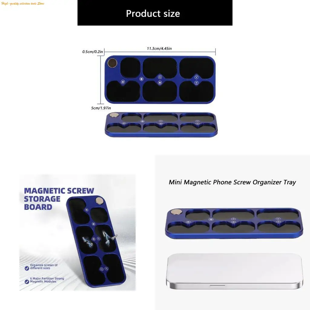 203F Compacted 6 Compartment Screw Rubber Aluminum Alloy Tool Tray
203F Compacted 6 Compartment Screw Rubber Aluminum Alloy Tool Tray