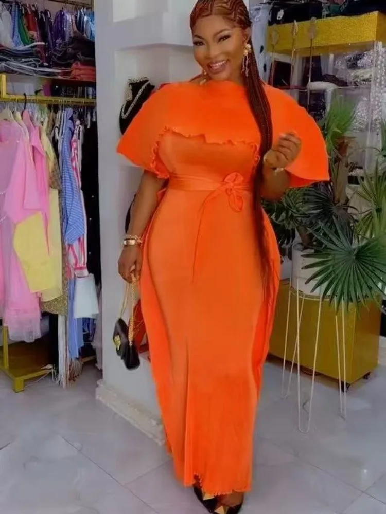 Miyake Pleated Loose Women's Dress Fashionable Solid Color High-end Dresses Temperament Elegant Bud Skirt 2025 Summer New
Miyake Pleated Loose Women's Dress Fashionable Solid Color High-end Dresses Temperament Elegant Bud Skirt 2025 Summer New