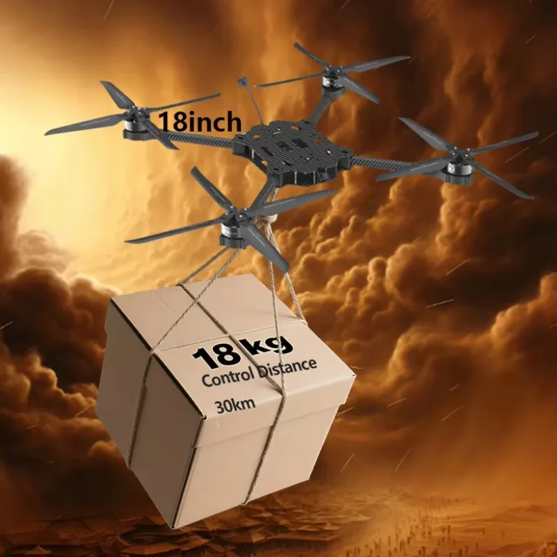 High Performance Commercial Drones D18 4X 10Kg Heavy Lift Outdoor Drones With Camera for Delivery Use
High Performance Commercial Drones D18 4X 10Kg Heavy Lift Outdoor Drones With Camera for Delivery Use