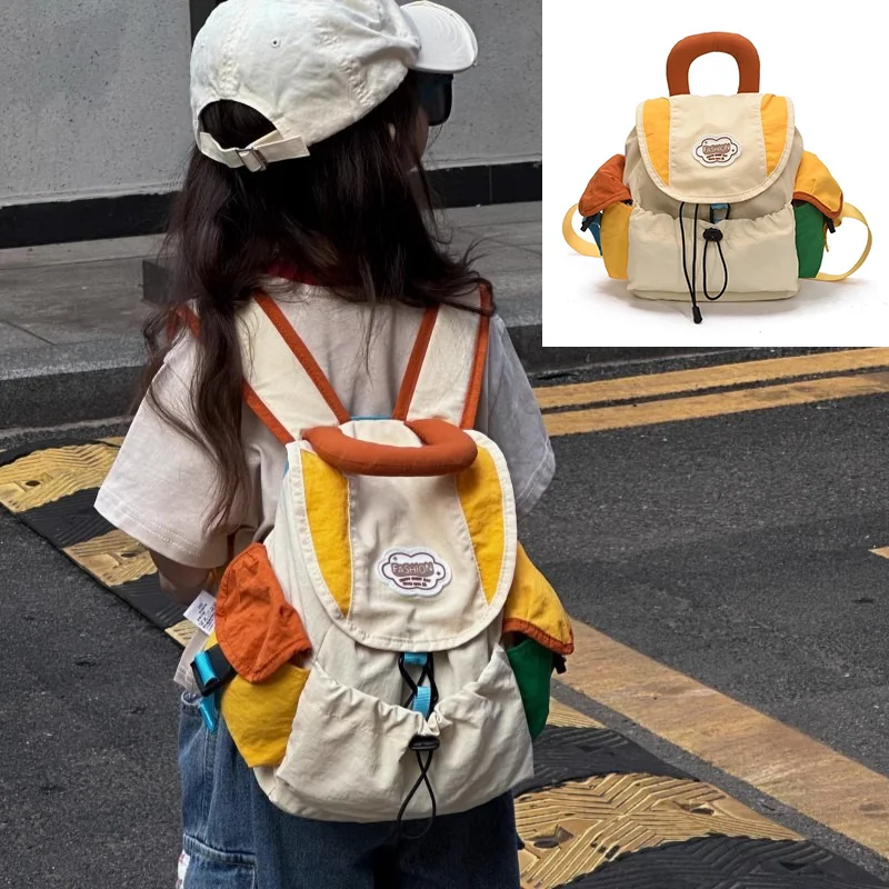 2size Color Patching Schoolbag Korean Style Travel Bag For Women Children Backpack Outdoor Leisure Hiking Backpack
2size Color Patching Schoolbag Korean Style Travel Bag For Women Children Backpack Outdoor Leisure Hiking Backpack