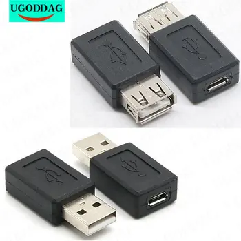 USB 2.0 Type A Female to Micro USB B Female Adapter Plug Converter USB 2.0 to Micro USB Connector Wholesale