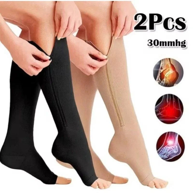 1/2/3/4Pair Medical Zipper Compression Sock Pilates High Elasticity Nylon Closed Toe Pressure Stocking For Edema Varicose Veins
1/2/3/4Pair Medical Zipper Compression Sock Pilates High Elasticity Nylon Closed Toe Pressure Stocking For Edema Varicose Veins