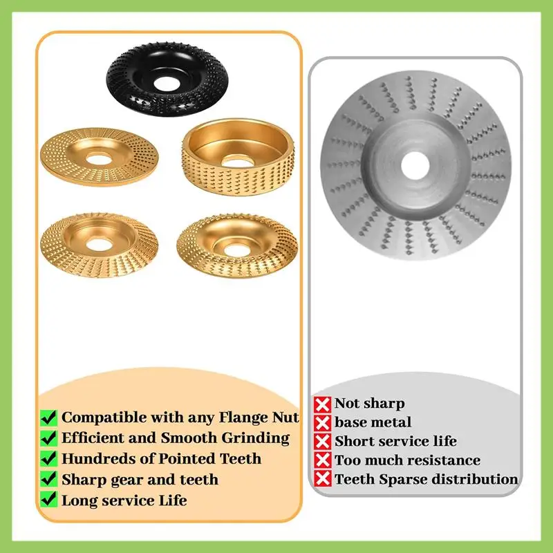 11 PCS Wood Carving Disc Angle Grinder Wood Carving Disc Wood Shaping Grinding Disc For 4Inch Or 4 1/2Inch Angle Grinder
11 PCS Wood Carving Disc Angle Grinder Wood Carving Disc Wood Shaping Grinding Disc For 4Inch Or 4 1/2Inch Angle Grinder