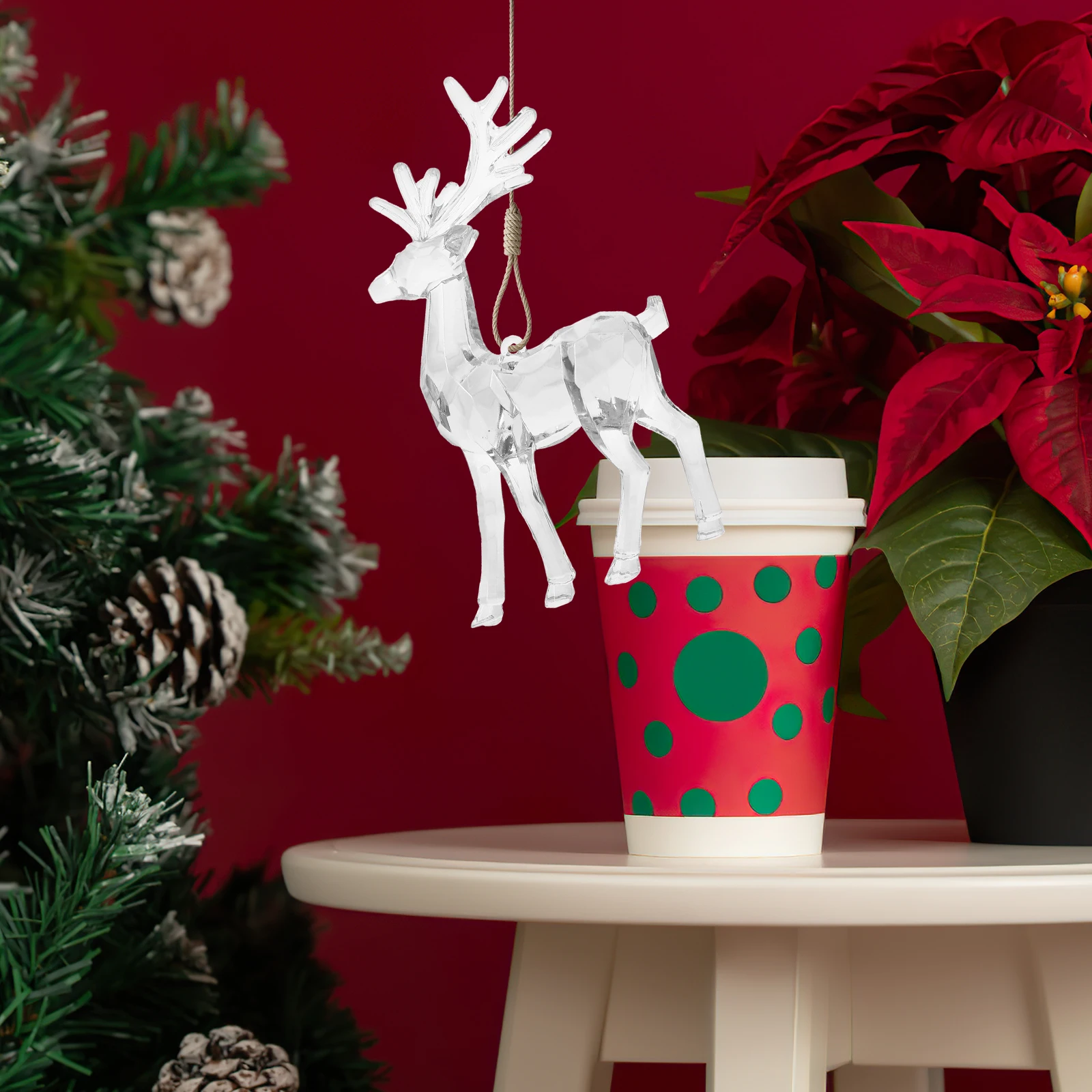 2pcs Christmas Elk Ornaments Transparent Acrylic Deer Decor for Tree Party Xmas Gifts Holiday Season Accessories
2pcs Christmas Elk Ornaments Transparent Acrylic Deer Decor for Tree Party Xmas Gifts Holiday Season Accessories