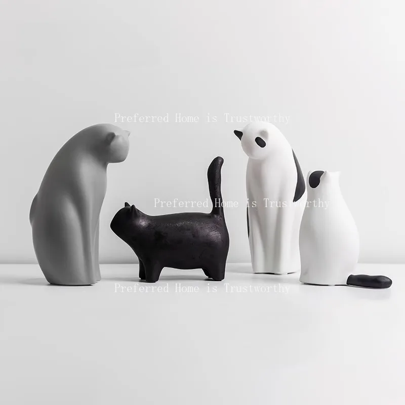 Черно-белый кот, украшение, милый смоляный домашний ТВ-шкаф, украшение в виде животного
Черно-белый кот, украшение, милый смоляный домашний ТВ-шкаф, украшение в виде животного