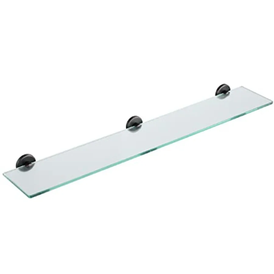 Bathroom Glass Shelf Oil Rubbed, Tempered Glass Shower Storage by 5, Staless Steel ORB Wall Mount, TGS0L-ORB
Bathroom Glass Shelf Oil Rubbed, Tempered Glass Shower Storage by 5, Staless Steel ORB Wall Mount, TGS0L-ORB