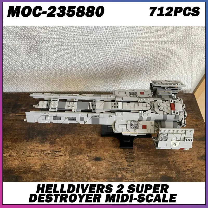 MOC Building Block Space Wars Series Gray Spaceship Creative Brick Model Education Toy Birthday Adults Gifts MOC-235880 712PCS
MOC Building Block Space Wars Series Gray Spaceship Creative Brick Model Education Toy Birthday Adults Gifts MOC-235880 712PCS