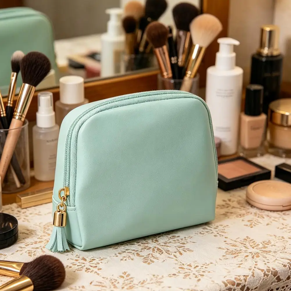Cosmetic Bag Multipurpose PU Leather Makeup Pouch Compact Travel Organizer for Handbag Luggage Bathroom Bedroom
Cosmetic Bag Multipurpose PU Leather Makeup Pouch Compact Travel Organizer for Handbag Luggage Bathroom Bedroom