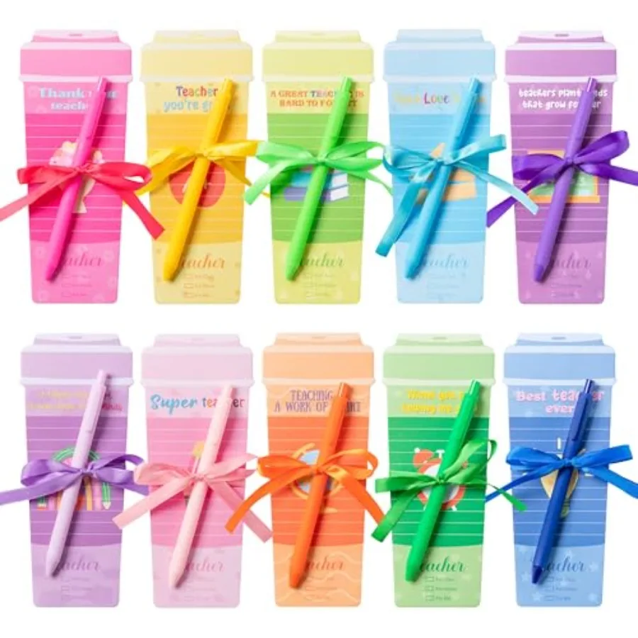 Teacher Appreciation Gifts 40Sets Thank You Teacher Coffee Cup Notepads with Pens, Self-Stick Sticky Note Personalized to Do Li
Teacher Appreciation Gifts 40Sets Thank You Teacher Coffee Cup Notepads with Pens, Self-Stick Sticky Note Personalized to Do Li