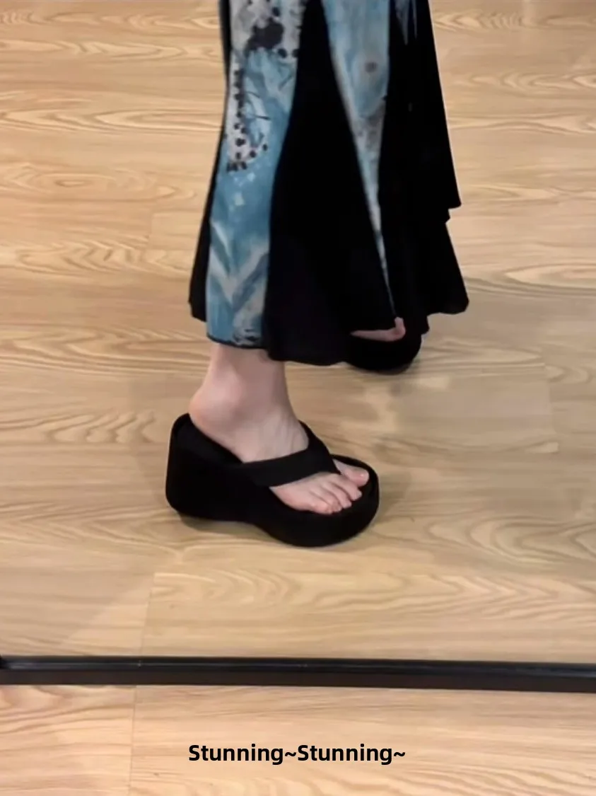 Faionable Small Size Thi Heel Platform Sandals Women's Summer Outdoor Wear Toe Post Genuine Leather Slip-On Slippers
Faionable Small Size Thi Heel Platform Sandals Women's Summer Outdoor Wear Toe Post Genuine Leather Slip-On Slippers