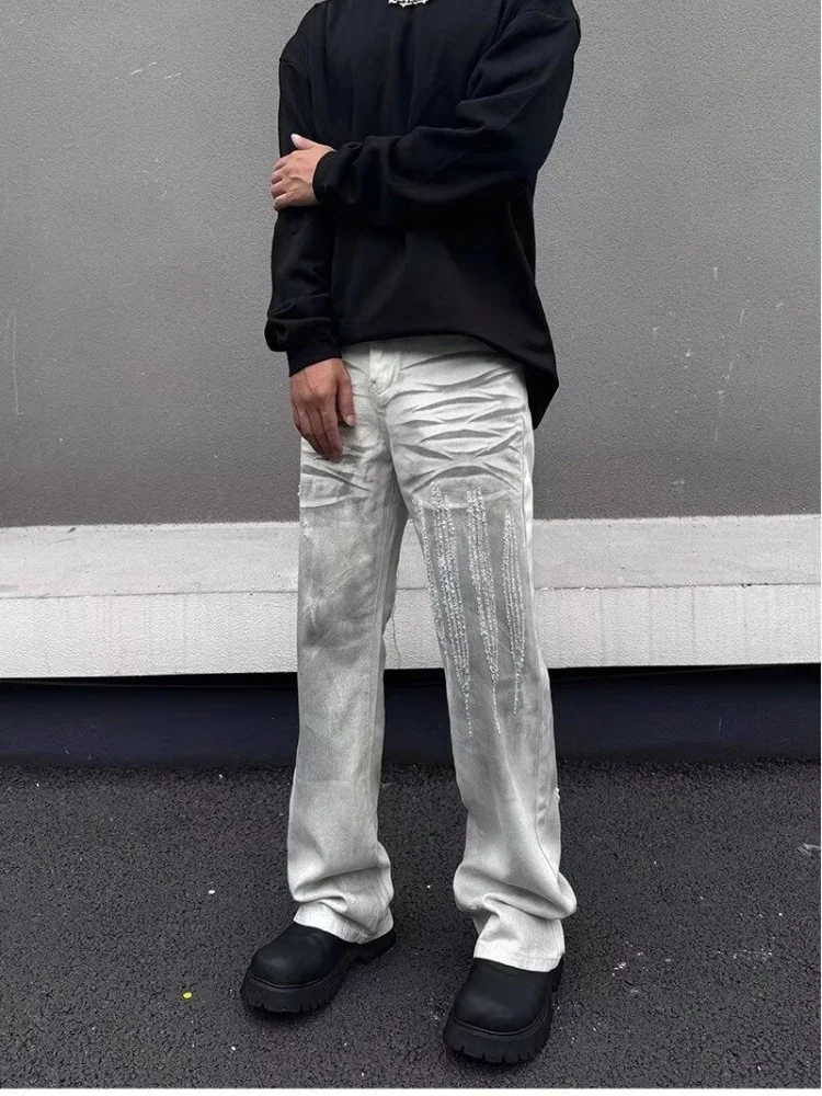 Trashy Y2K 2000S Белые мешковатые рваные джинсы для грязной стирки, брюки для мужчин, одежда, готические длинные брюки, Pantalones Hombre
Trashy Y2K 2000S Белые мешковатые рваные джинсы для грязной стирки, брюки для мужчин, одежда, готические длинные брюки, Pantalones Hombre
