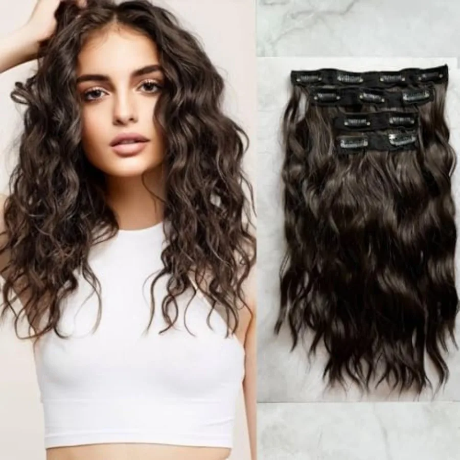 4PCS Clip in Hair Extensions 12" Short Curly Wavy Hair Extensions Invisible Lace Weft Natural Soft Hairpieces for Women Chocola
4PCS Clip in Hair Extensions 12" Short Curly Wavy Hair Extensions Invisible Lace Weft Natural Soft Hairpieces for Women Chocola