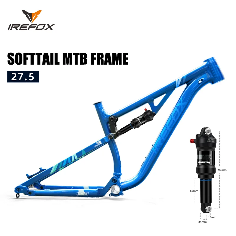 IREFOX MTB Bike Frame(Shock Absorption )Air Suspension AM Trail Bicycle Frame Semi-Internal Cable Routing Aluminum Alloy Frame
IREFOX MTB Bike Frame(Shock Absorption )Air Suspension AM Trail Bicycle Frame Semi-Internal Cable Routing Aluminum Alloy Frame