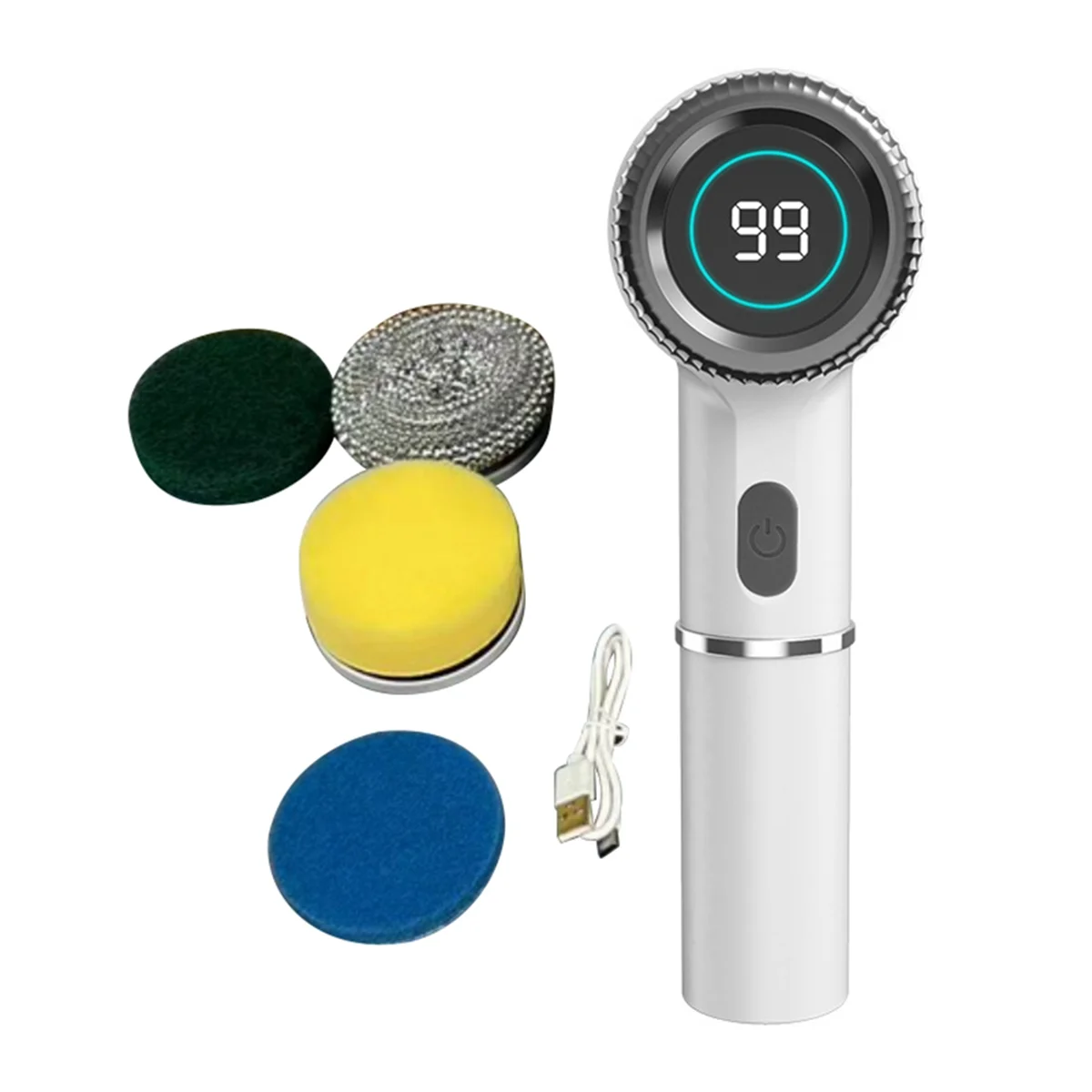 AB51 Electric Scrubber Electric Cleaning Brush Cordless Power Scrubber Wih 5 Replace Brush Heads for Bathroom Kitchens
AB51 Electric Scrubber Electric Cleaning Brush Cordless Power Scrubber Wih 5 Replace Brush Heads for Bathroom Kitchens
