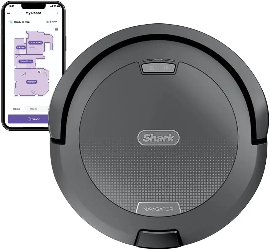 Smart Robot Vacuum with Navigation, Self-Cleaning Brushroll, Powerful Suction for Pet Hair and All Floors, Steel Grey
Smart Robot Vacuum with Navigation, Self-Cleaning Brushroll, Powerful Suction for Pet Hair and All Floors, Steel Grey