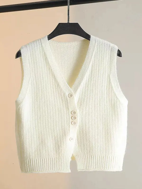 Женский вязаный жилет с V-образным вырезом, весна-осень 202, новый открытый кардиган на одной пуговице, многослойный жилет Faion, универсальный
Женский вязаный жилет с V-образным вырезом, весна-осень 202, новый открытый кардиган на одной пуговице, многослойный жилет Faion, универсальный