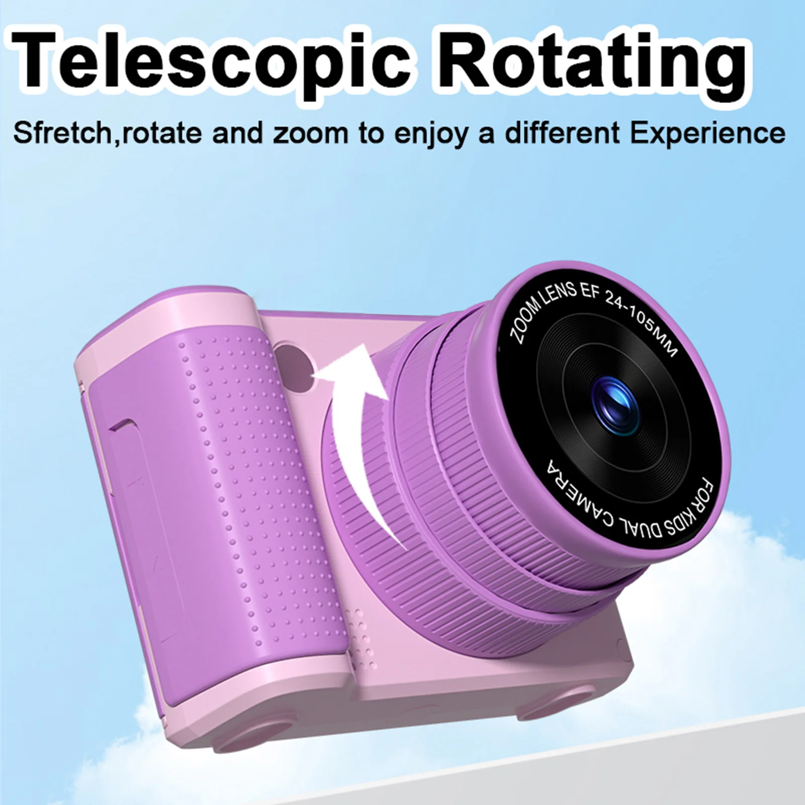 1080P Digital Camera for Kids Digital Video Camera 48MP 2.4 Inch Flip Screen 8X Zoom Telescopic Rotating Lens Gifts for Kids
1080P Digital Camera for Kids Digital Video Camera 48MP 2.4 Inch Flip Screen 8X Zoom Telescopic Rotating Lens Gifts for Kids