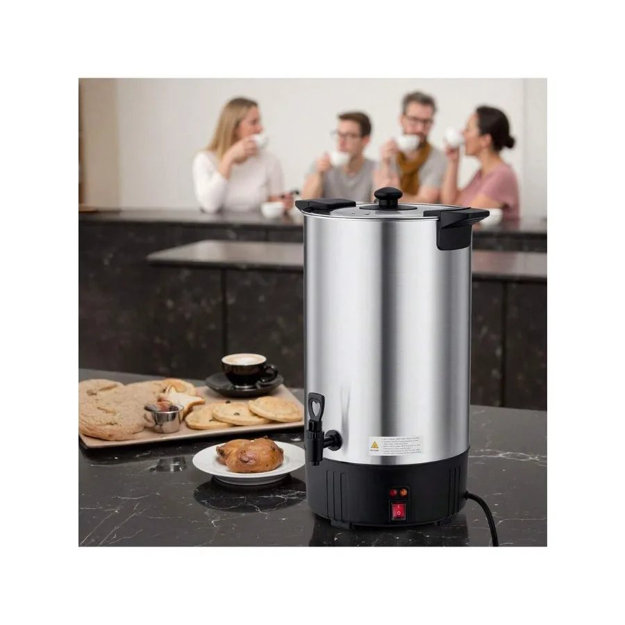 Commercial Coffee Urn, 100 Cup 15 L Hot Beverage Dispenser With Dripless Faucet, Quick-Brewing Stainless Steel Large Commercial
Commercial Coffee Urn, 100 Cup 15 L Hot Beverage Dispenser With Dripless Faucet, Quick-Brewing Stainless Steel Large Commercial
